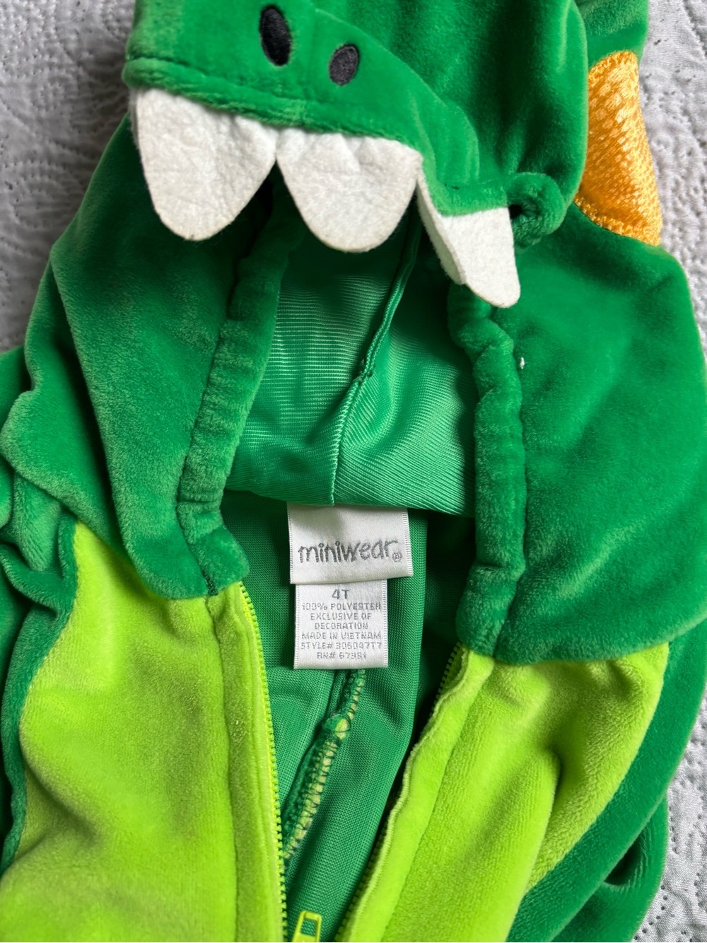 Kids Alligator Costume - Picture 3 of 3